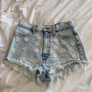 Daisy high waisted jean shorts
